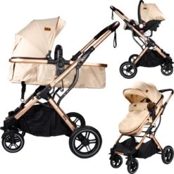 Ding Juna Kinderwagen 3 In 1 - Beige/Rose - Combi Kinderwagen Incl. Autostoel 30 Ding Juna Kinderwagen 3 In 1 - Beige/Rose - Combi Kinderwagen Incl. Autostoel -Babyproducten Korting 1200x1200 552