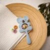 Merkloos Bijtring - Rammelaar - Babys - Speelgoed - Babyspeelgoed - Kraamcadeau - Siliconen - BPA Vrij - Blauw -Babyproducten Korting 1200x1200 667