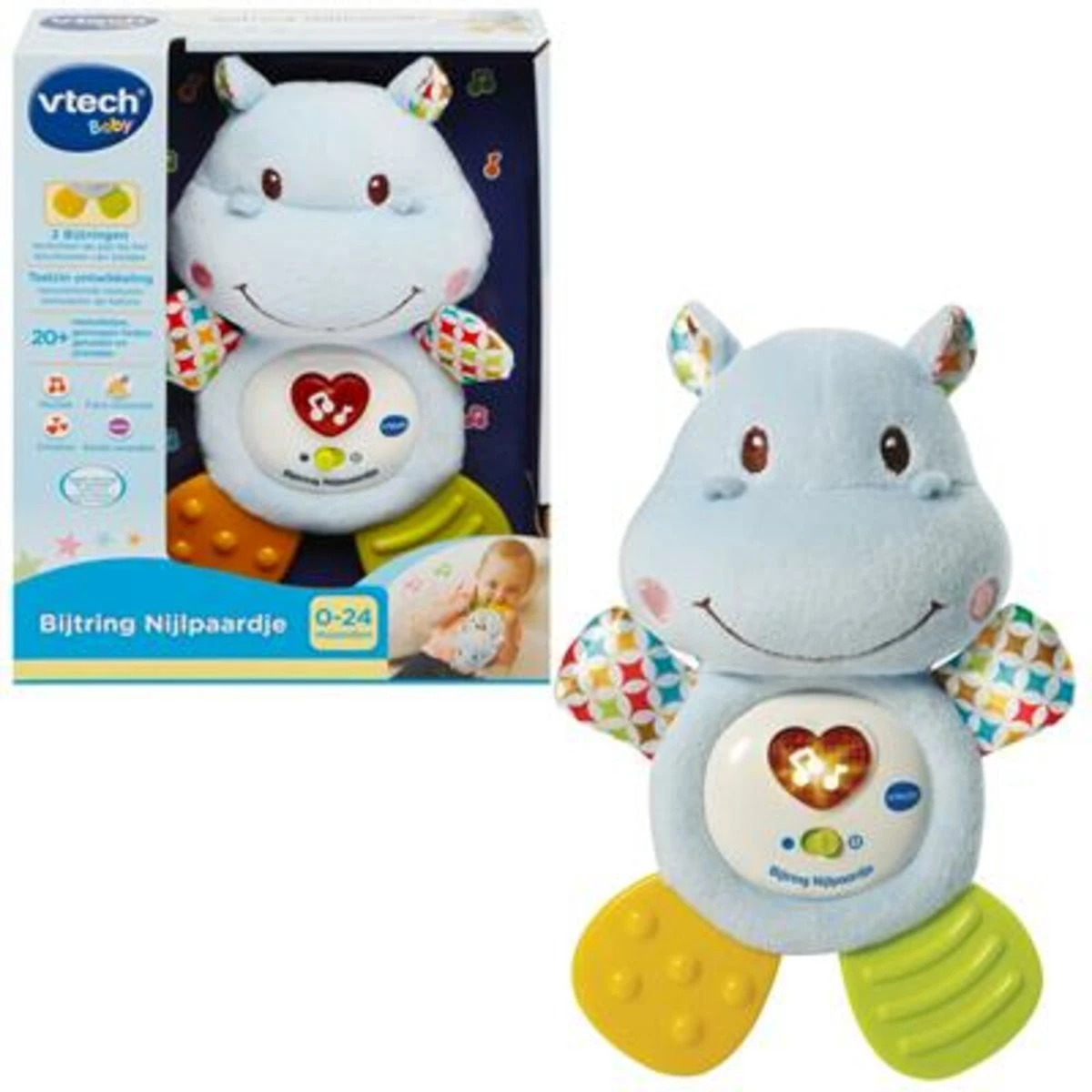 VTech Baby Bijtring Nijlpaardje - Educatief Babyspeelgoed - 0 Tot 24 Maanden 7 VTech Baby Bijtring Nijlpaardje - Educatief Babyspeelgoed - 0 Tot 24 Maanden - Afbeelding 5
