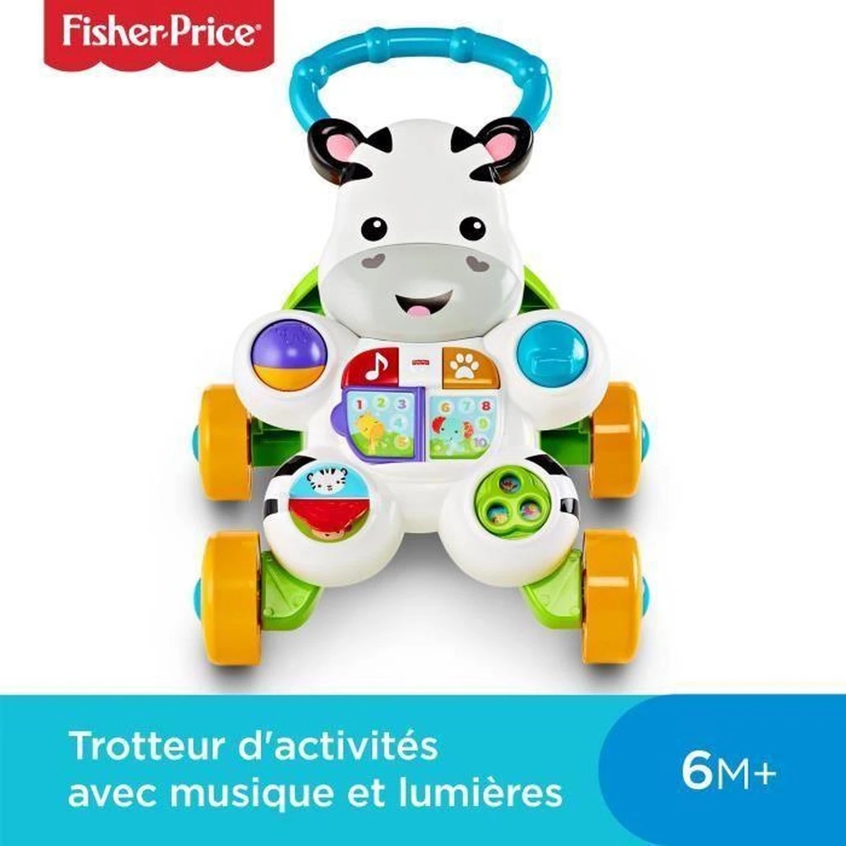 Fisher Price Fisher-Price Loop Met Mij Zebra - Franstalige Editie 14 Fisher Price Fisher-Price Loop Met Mij Zebra - Franstalige Editie - Afbeelding 12