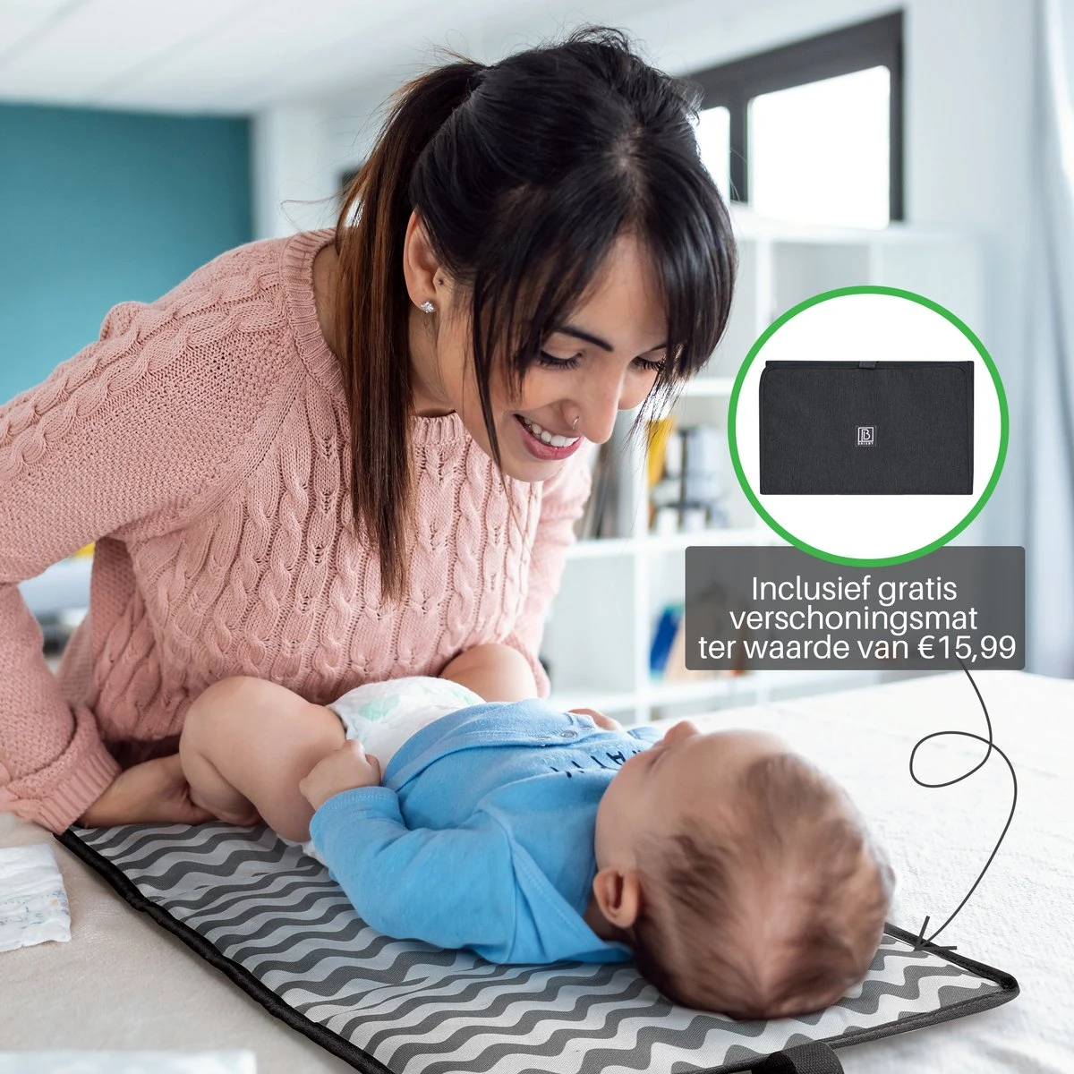 Brisby Slijtvaste Luiertas - Verzorgingstas Groot -Zwart - Inclusief Verschoonmatje - Isoleervakken - Fopspeen Houder - Makkelijk Te Bevestigen Aan De Kinderwagen 12 Brisby Slijtvaste Luiertas - Verzorgingstas Groot -Zwart - Inclusief Verschoonmatje - Isoleervakken - Fopspeen Houder - Makkelijk Te Bevestigen Aan De Kinderwagen - Afbeelding 10