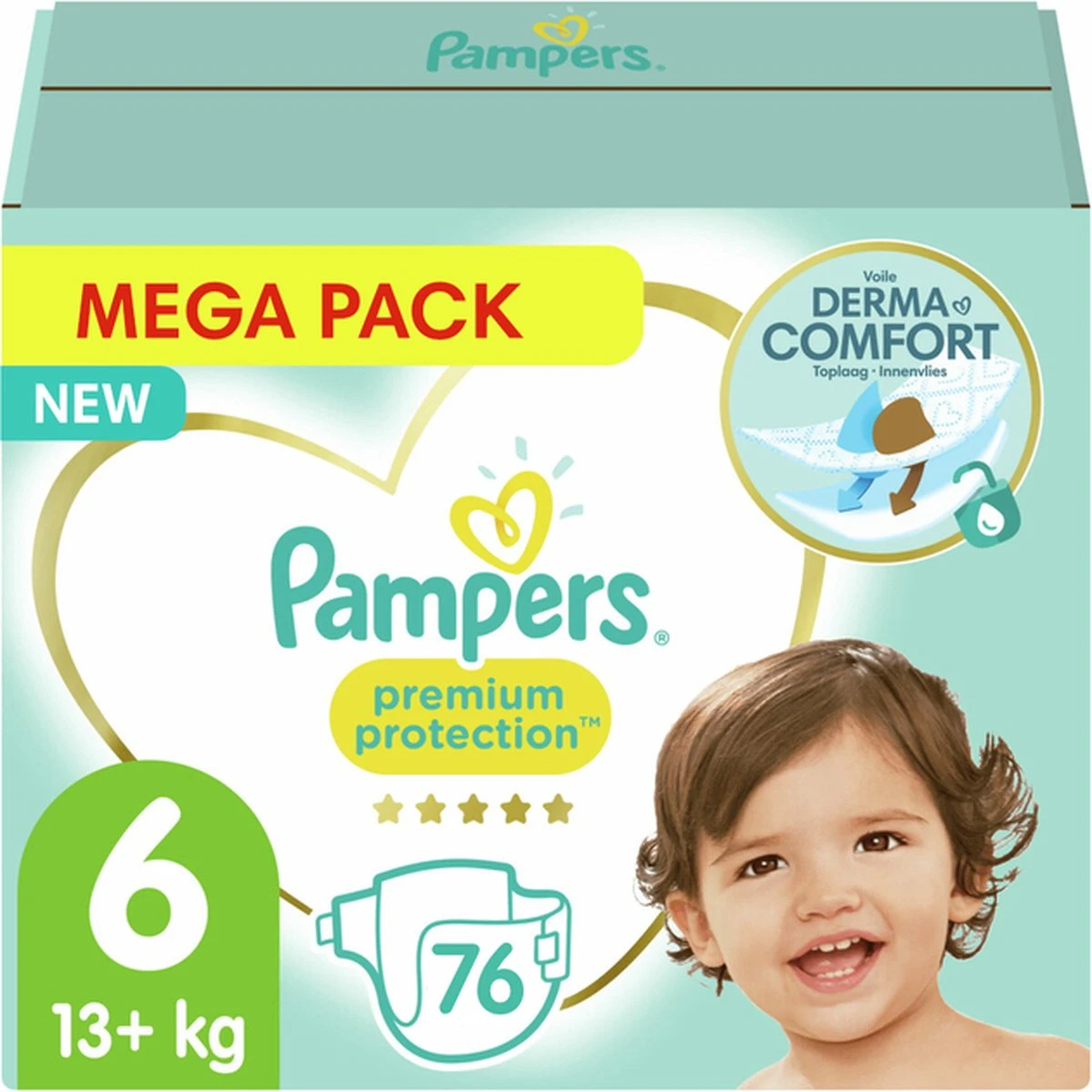 Pampers® Pampers - Premium Protection - Maat 6 - Mega Maandbox - 228 Luiers 3 Pampers® Pampers - Premium Protection - Maat 6 - Mega Maandbox - 228 Luiers