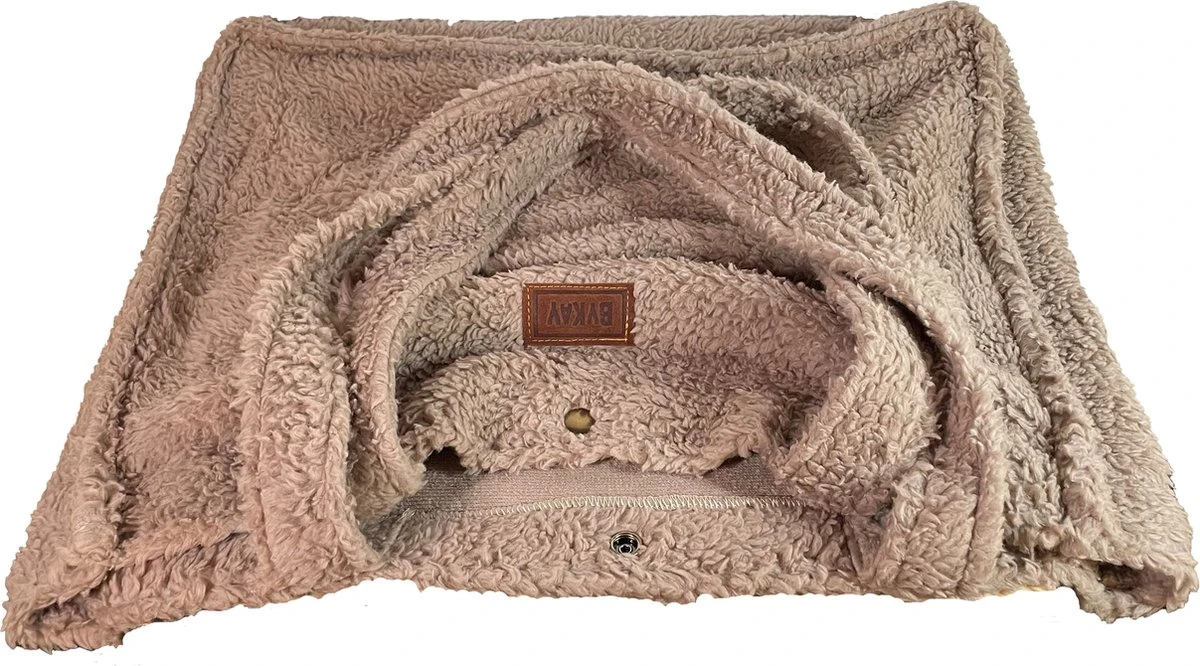 ByKay - Mom Bag - Draagzak - Teddy - Taupe - Organic 5 ByKay - Mom Bag - Draagzak - Teddy - Taupe - Organic - Afbeelding 3