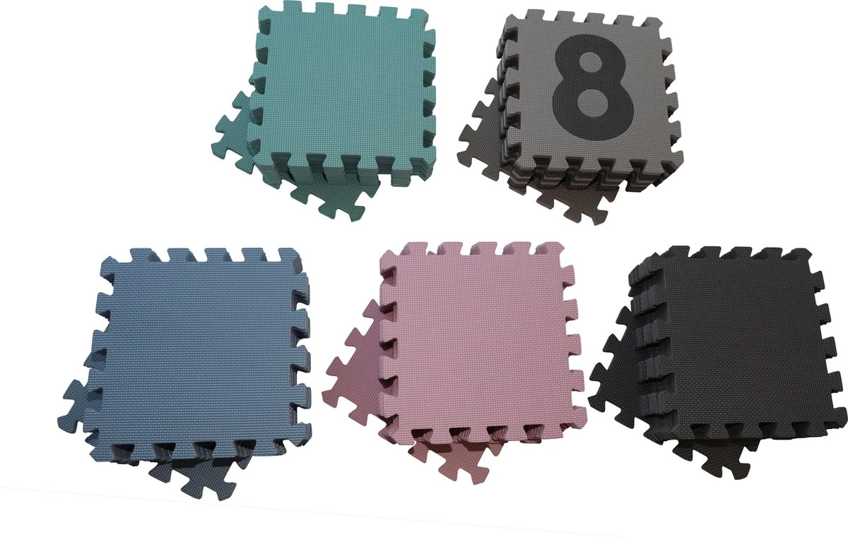 Babydan Speelkleed - Speelmat - Puzzelmat Foam - Blauw 3 Babydan Speelkleed - Speelmat - Puzzelmat Foam - Blauw - Afbeelding 2