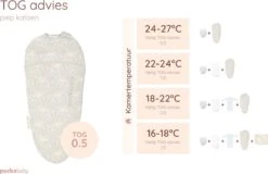 Puckababy Inbakerslaapzak Original Piep 0-3 Maanden -Seashell Stone -Babyproducten Korting 1200x777 4