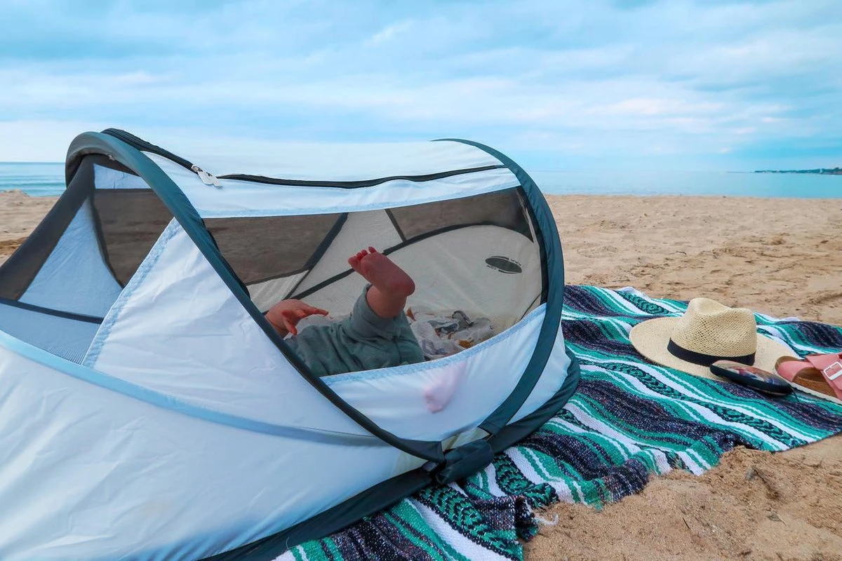 Deryan BabyBox Campingbedje - Baby Tentje - Blue 4 Deryan BabyBox Campingbedje - Baby Tentje - Blue - Afbeelding 2