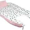 Hibaby Babynest - 90x57cm - Roze Met Printje - Inclusief Kussen -Babyproducten Korting 1200x819 3