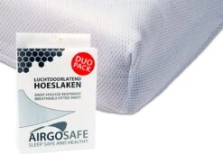 ABZ Airgosafe Hoeslaken 60x120 Cm - Duo Pack - Wit -Babyproducten Korting 1200x829 2