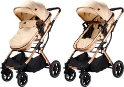 Ding Juna Kinderwagen 3 In 1 - Beige/Rose - Combi Kinderwagen Incl. Autostoel 31 Ding Juna Kinderwagen 3 In 1 - Beige/Rose - Combi Kinderwagen Incl. Autostoel -Babyproducten Korting 1200x840