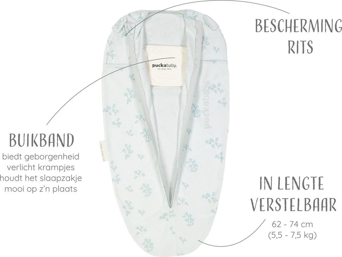 Puckababy Inbakerslaapzak Original Mini 3-6 Maanden - Forever Love 6 Puckababy Inbakerslaapzak Original Mini 3-6 Maanden - Forever Love - Afbeelding 4