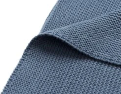 Jollein Baby Deken Wieg 75x100cm Basic Knit - Jeans Blue -Babyproducten Korting 1200x931 1
