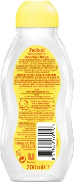 Zwitsal Massage Olie Lavendel 200ML 14 Zwitsal Massage Olie Lavendel 200ML -Babyproducten Korting 488x1200