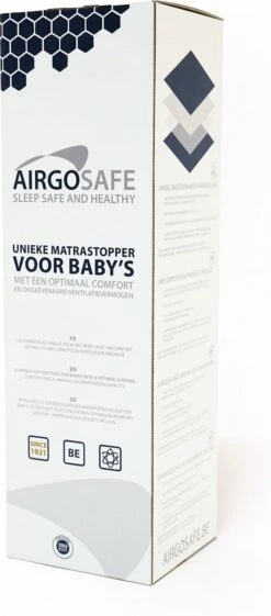 ABZ Airgosafe Topper - 60x120x3 Cm - Wit -Babyproducten Korting 528x1200 1