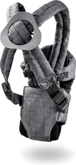 Hauck 2 Way Carrier Draagzak - Buikdrager - Melange Charcoal -Babyproducten Korting 553x1200