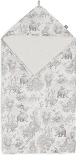 Jollein Badcape 75x75cm Pimpelmees - Forest Animals -Babyproducten Korting 592x1200 6