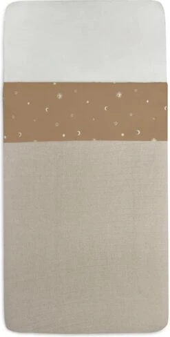 Jollein Baby Laken Ledikant 120x150cm Stargaze - Biscuit -Babyproducten Korting 607x1200 3