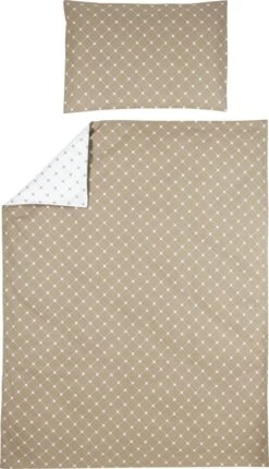 Meyco X Mrs. Keizer Dekbedovertrek Louis Ledikant - Taupe - 100x135cm