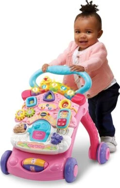 VTech 2 In 1 Baby Walker - Educatief Babyspeelgoed - Roze - 9 Tot 36 Maanden -Babyproducten Korting 768x1200 5