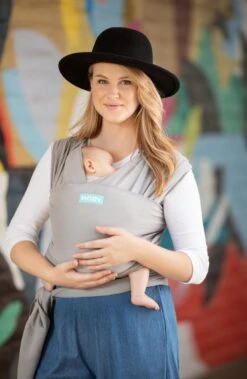 MOBY - Classic Wrap - Stone Grey - Grijs