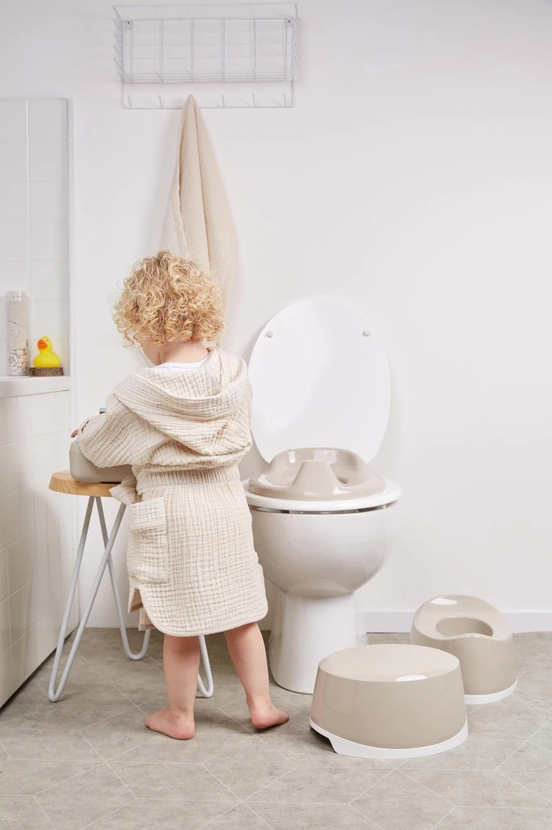 Bébé-jou Toiletverkleiner De Luxe - Taupe 5 Bébé-jou Toiletverkleiner De Luxe - Taupe - Afbeelding 3