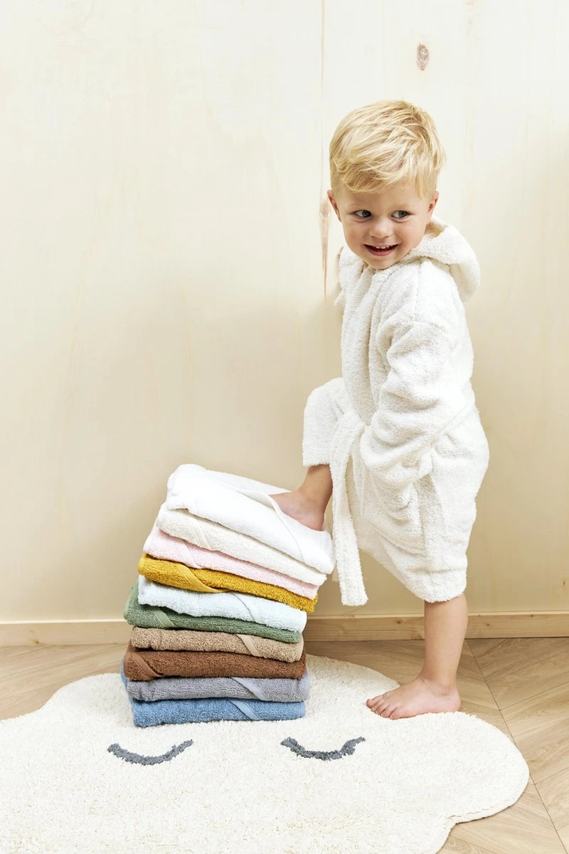 Meyco Badcape Basic Badstof - Lichtroze -75x75cm 4 Meyco Badcape Basic Badstof - Lichtroze -75x75cm - Afbeelding 2