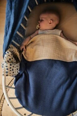 Jollein Baby Deken Wieg 75x100cm Basic Knit - Jeans Blue -Babyproducten Korting 800x1200 176