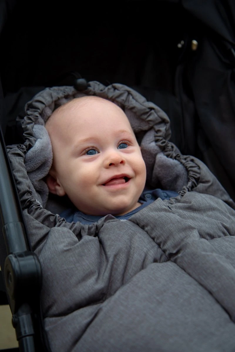 Ding Deluxe Universele Voetenzak Voor Buggy & Kinderwagen - Grijs 8 Ding Deluxe Universele Voetenzak Voor Buggy & Kinderwagen - Grijs - Afbeelding 6