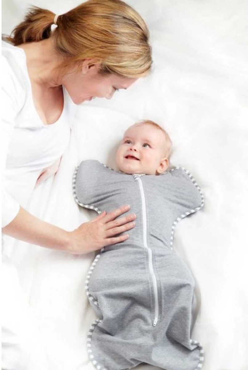 Love To Dream™ Babyslaapzak Swaddle Up™ - Inbakeren - Baby 0-3 Maanden - 3.5-6 Kg - All Season - Grijs 11 Love To Dream™ Babyslaapzak Swaddle Up™ - Inbakeren - Baby 0-3 Maanden - 3.5-6 Kg - All Season - Grijs - Afbeelding 9