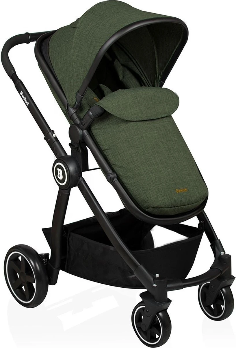Baninni Kinderwagen Otto 3 In 1 Olive Green 14 Baninni Kinderwagen Otto 3 In 1 Olive Green - Afbeelding 12