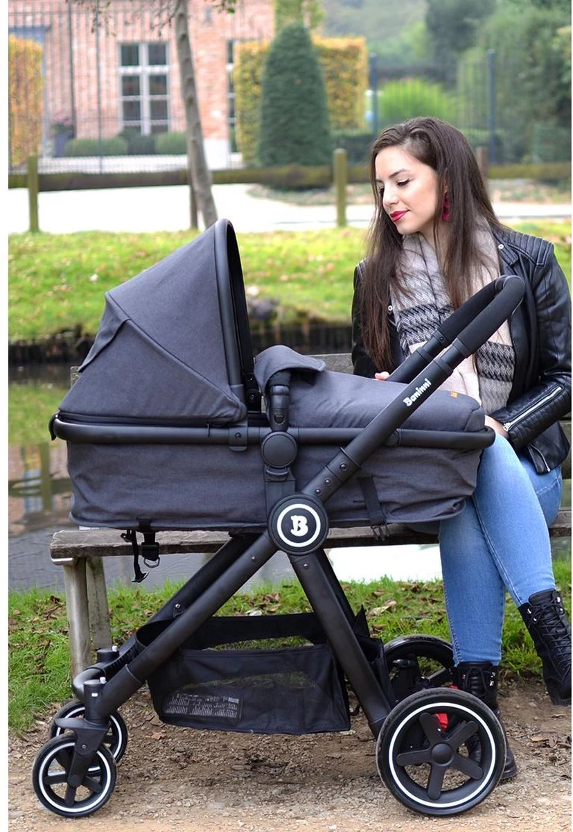 Baninni Kinderwagen Otto 3 In 1 Olive Green 11 Baninni Kinderwagen Otto 3 In 1 Olive Green - Afbeelding 9