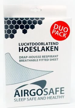 ABZ Airgosafe Hoeslaken 60x120 Cm - Duo Pack - Wit -Babyproducten Korting 837x1200 11