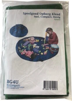 2 In 1 Speelgoed Opberg Kleed | Speelgoed Organizer | Speelmat Voor Kinderen | Opbergzak Speelkleed | Diameter 1.5 Meter | Kleur Groen -Babyproducten Korting 860x1200 1