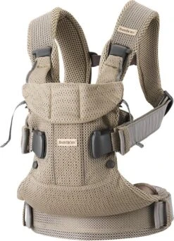 BabyBjörn Draagzak One Air - 3D Mesh - Grijs-beige -Babyproducten Korting 867x1200 2