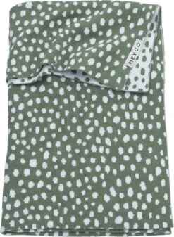 Meyco Wiegdeken Cheetah - Forest Green - 75x100cm