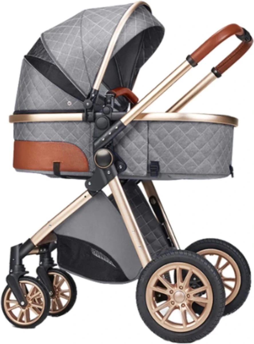 Merkloos Kinderwagen 3-in-1 – Luxe Kinderwagen - Buggy – Wandelwagen - Multifunctioneel – Opklapbaar – Incl Autostoel – Grijs 10 Merkloos Kinderwagen 3-in-1 – Luxe Kinderwagen - Buggy – Wandelwagen - Multifunctioneel – Opklapbaar – Incl Autostoel – Grijs - Afbeelding 8