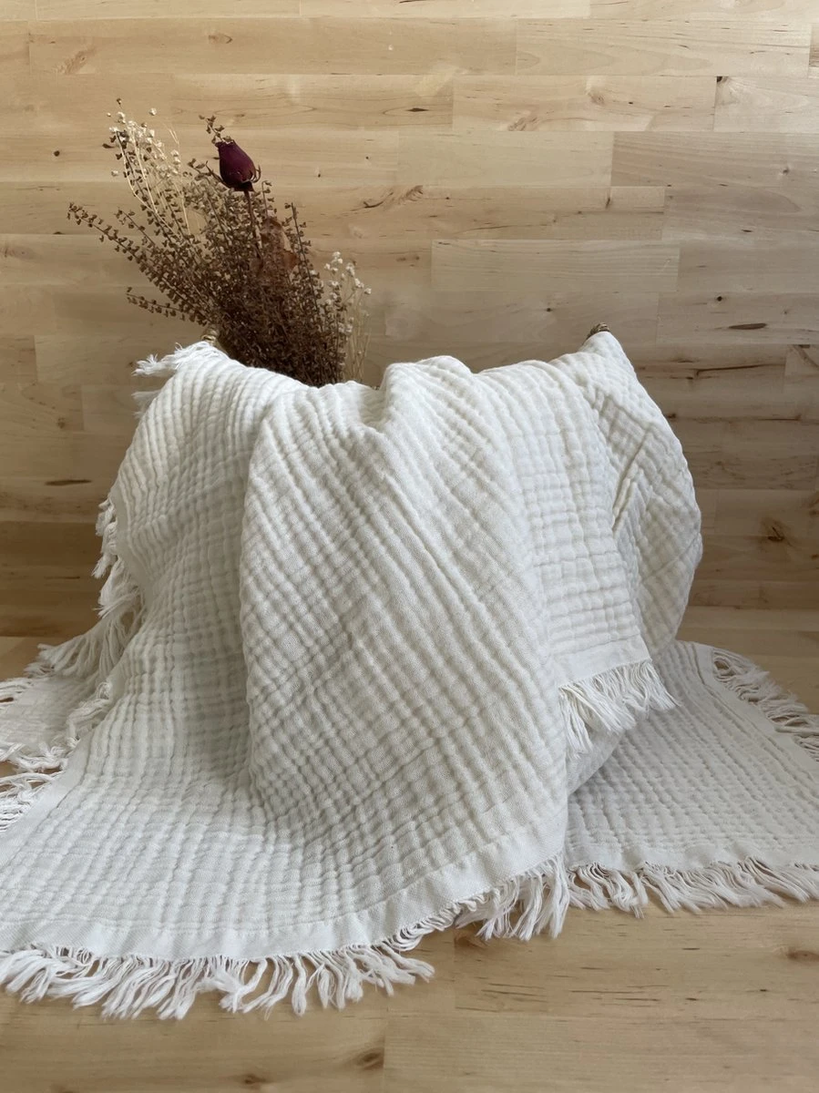 Merkloos Hydrofiele Doek XL 4 Layer Dik Swaddle - Baby Muslin Swaddle - Kraamcadeau - Katoenen Mousseline Baby Deken - Baby Badhanddoek 9 Merkloos Hydrofiele Doek XL 4 Layer Dik Swaddle - Baby Muslin Swaddle - Kraamcadeau - Katoenen Mousseline Baby Deken - Baby Badhanddoek - Afbeelding 7