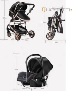 Merkloos Lioretti® Luxe Baby Buggy 3 In 1 | Baby Wagen | Kinderwagen Met Stoel En Wieg | Inklapbaar | Hoge Kwaliteit | Combi | Zwart 29 Merkloos Lioretti® Luxe Baby Buggy 3 In 1 | Baby Wagen | Kinderwagen Met Stoel En Wieg | Inklapbaar | Hoge Kwaliteit | Combi | Zwart -Babyproducten Korting 943x1200