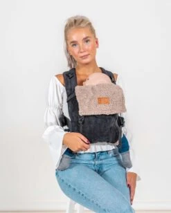 ByKay - Winter Voering - In Je Draagzak - Teddy Inlay - Taupe - Oragnic