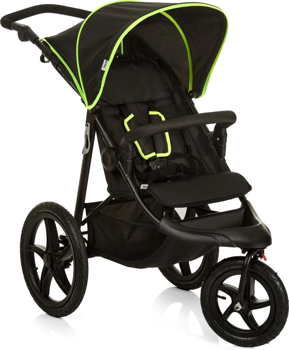 Hauck Runner Kinderwagen - Zwart/Neon Geel 3 Hauck Runner Kinderwagen - Zwart/Neon Geel