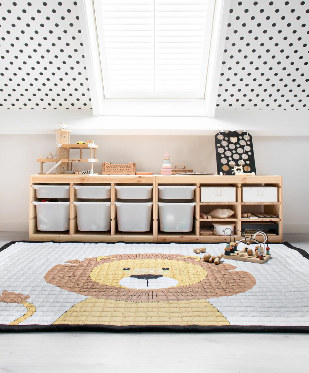 Love By Lily - Groot Speelkleed - Mr. Chairman Lion - 200x150cm 5 Love By Lily - Groot Speelkleed - Mr. Chairman Lion - 200x150cm - Afbeelding 3